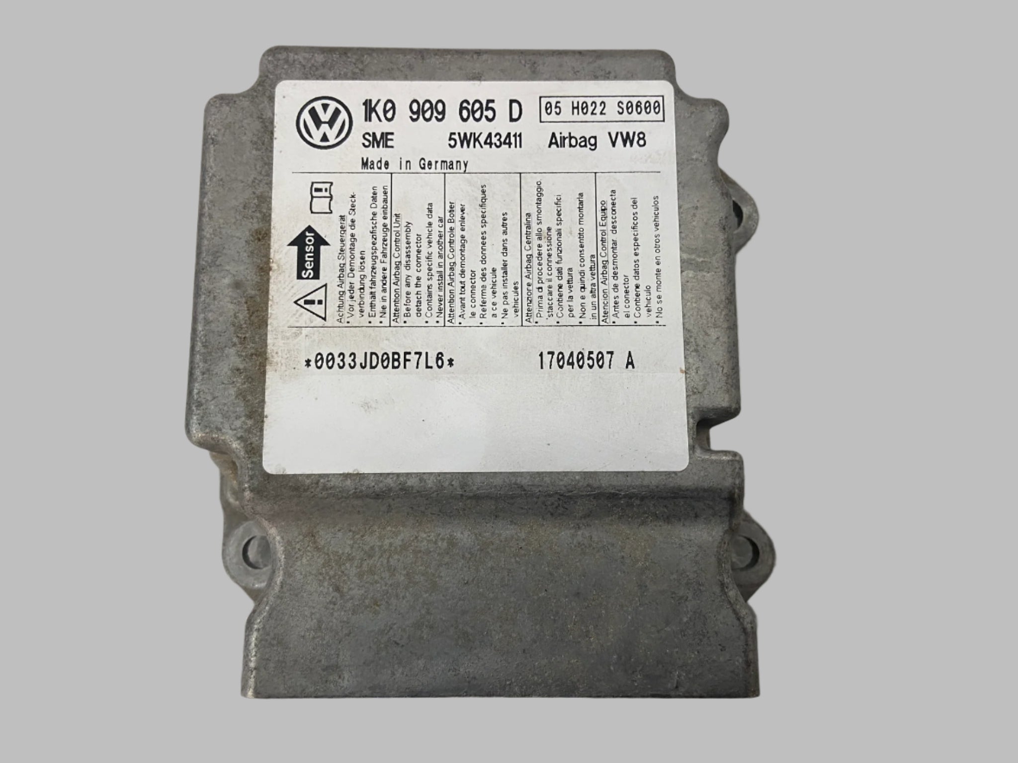 Řídící jednotka airbagu 1K0909605T VW Seat