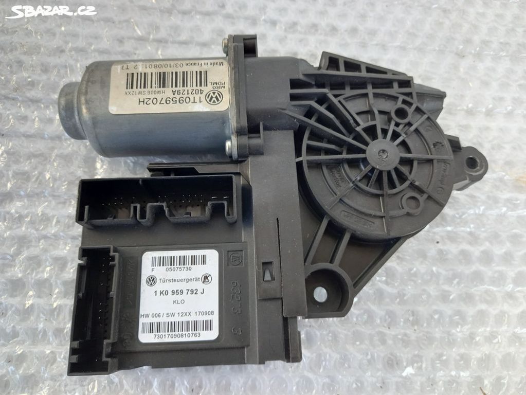 Motor spouštění oken spolujezdce VW 1K0959792J