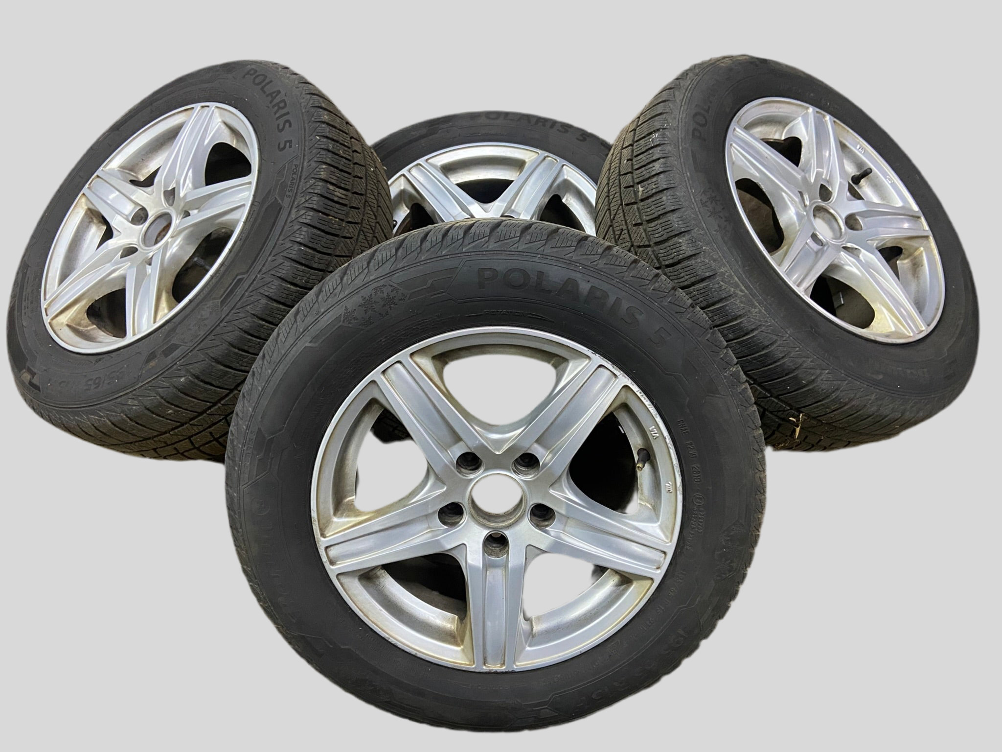 ALU kola 15" 5x112 včetně zimních pneu 195/65/R15