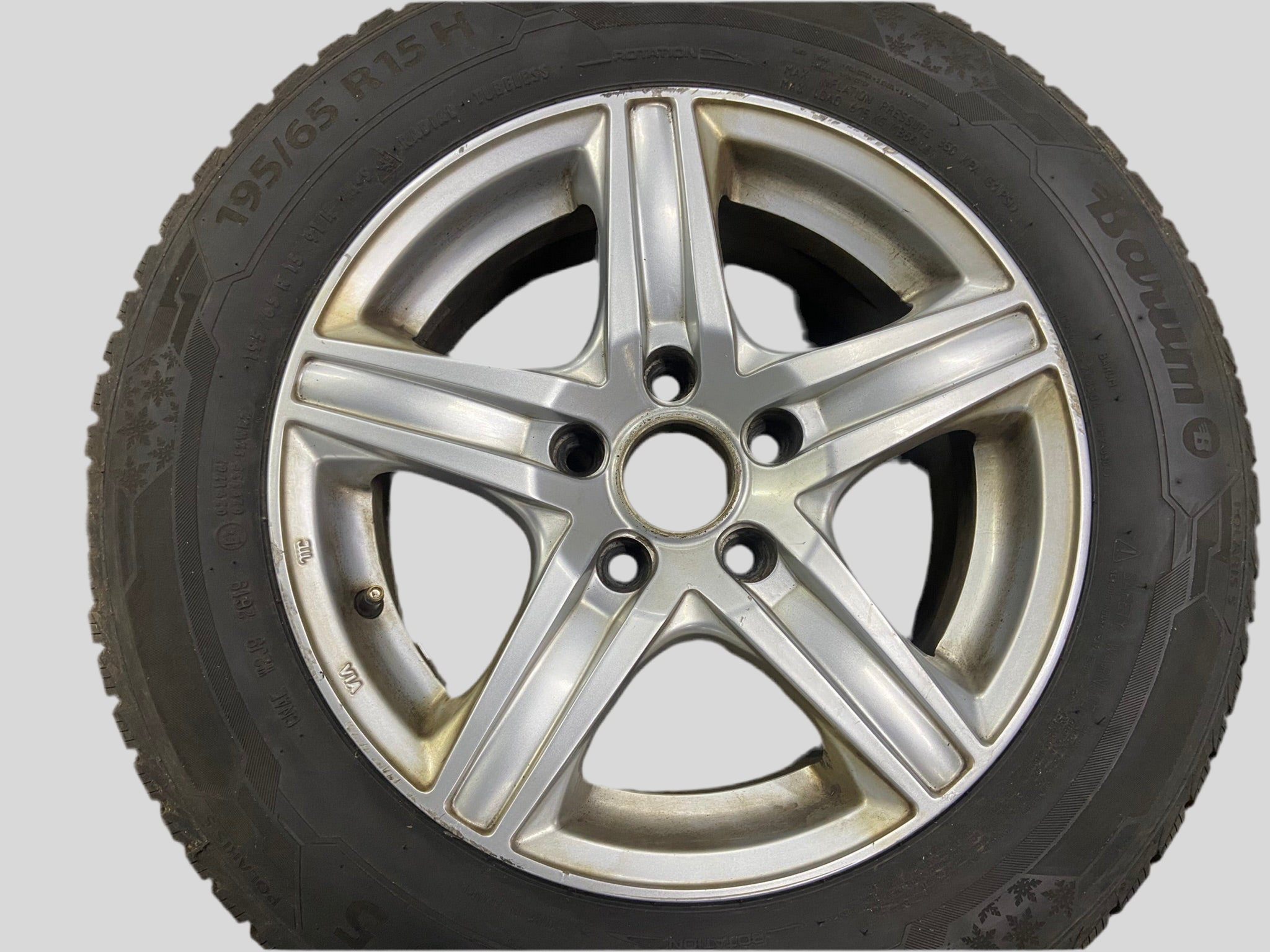 ALU kola 15" 5x112 včetně zimních pneu 195/65/R15