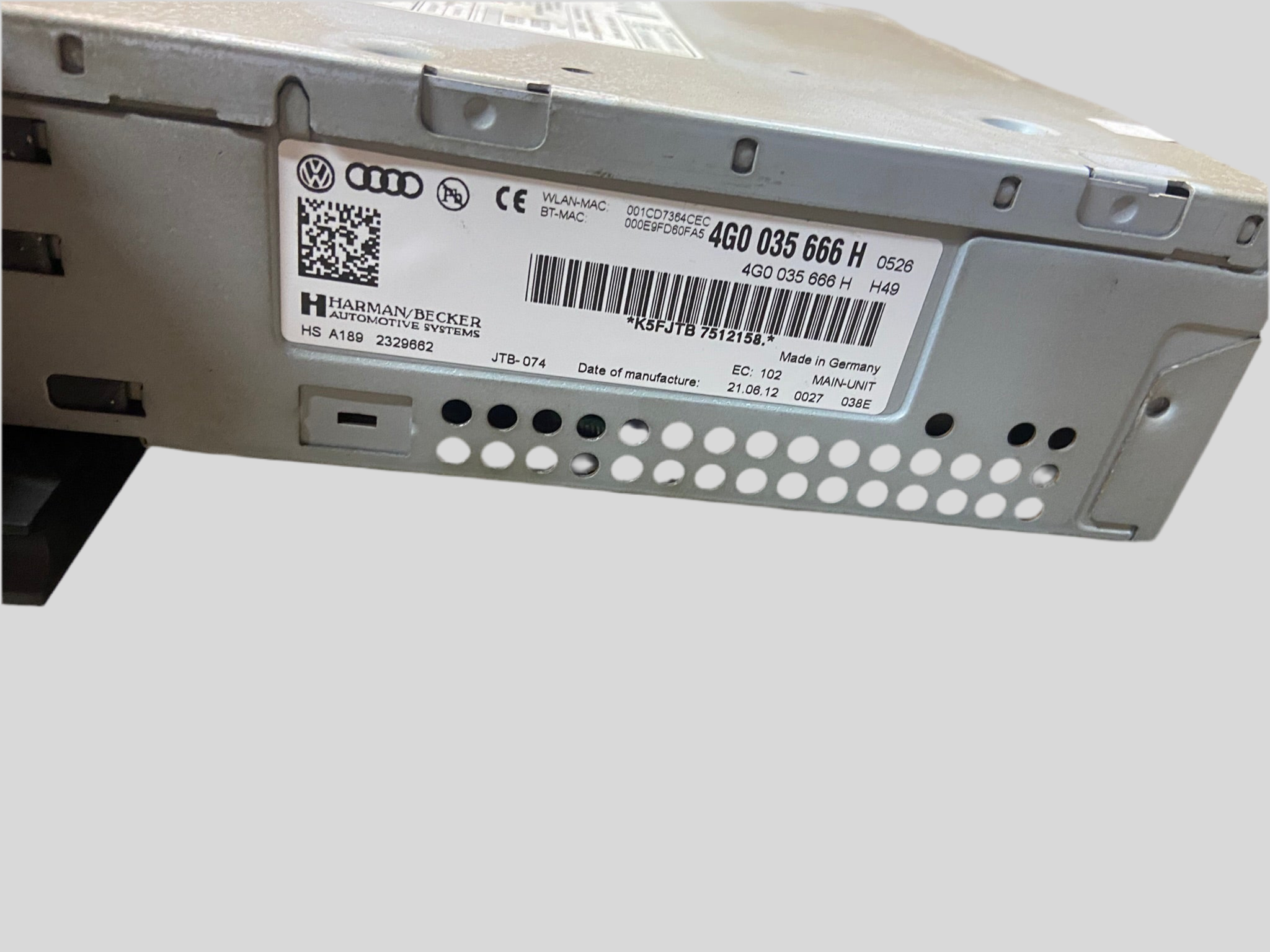 Řídící jednotka pro MMI 3G+ 4G0035666H Audi A6 A7