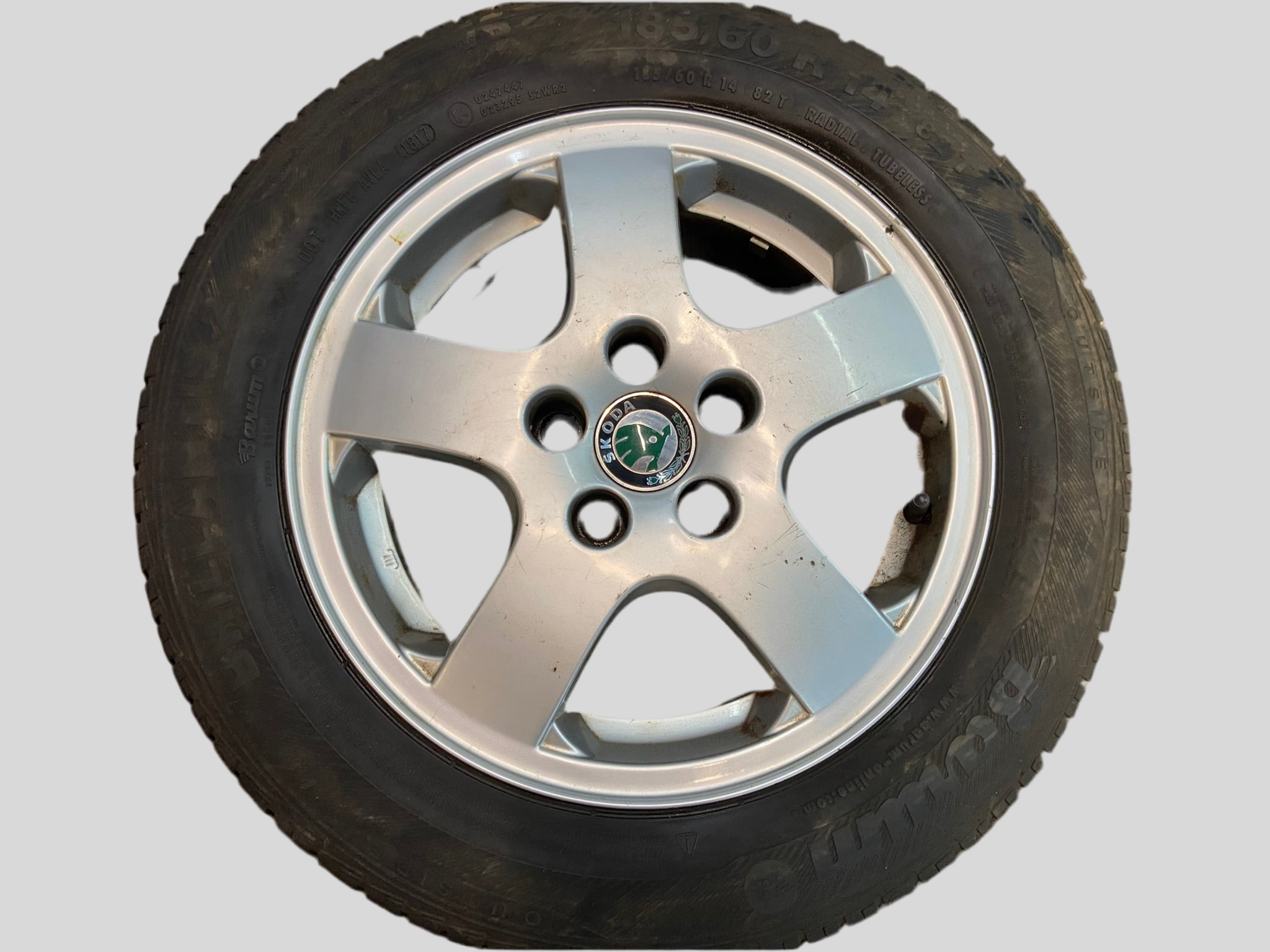 ALU 14" 6Jx14H2 ET43 Škoda Fabia I + letní pneu