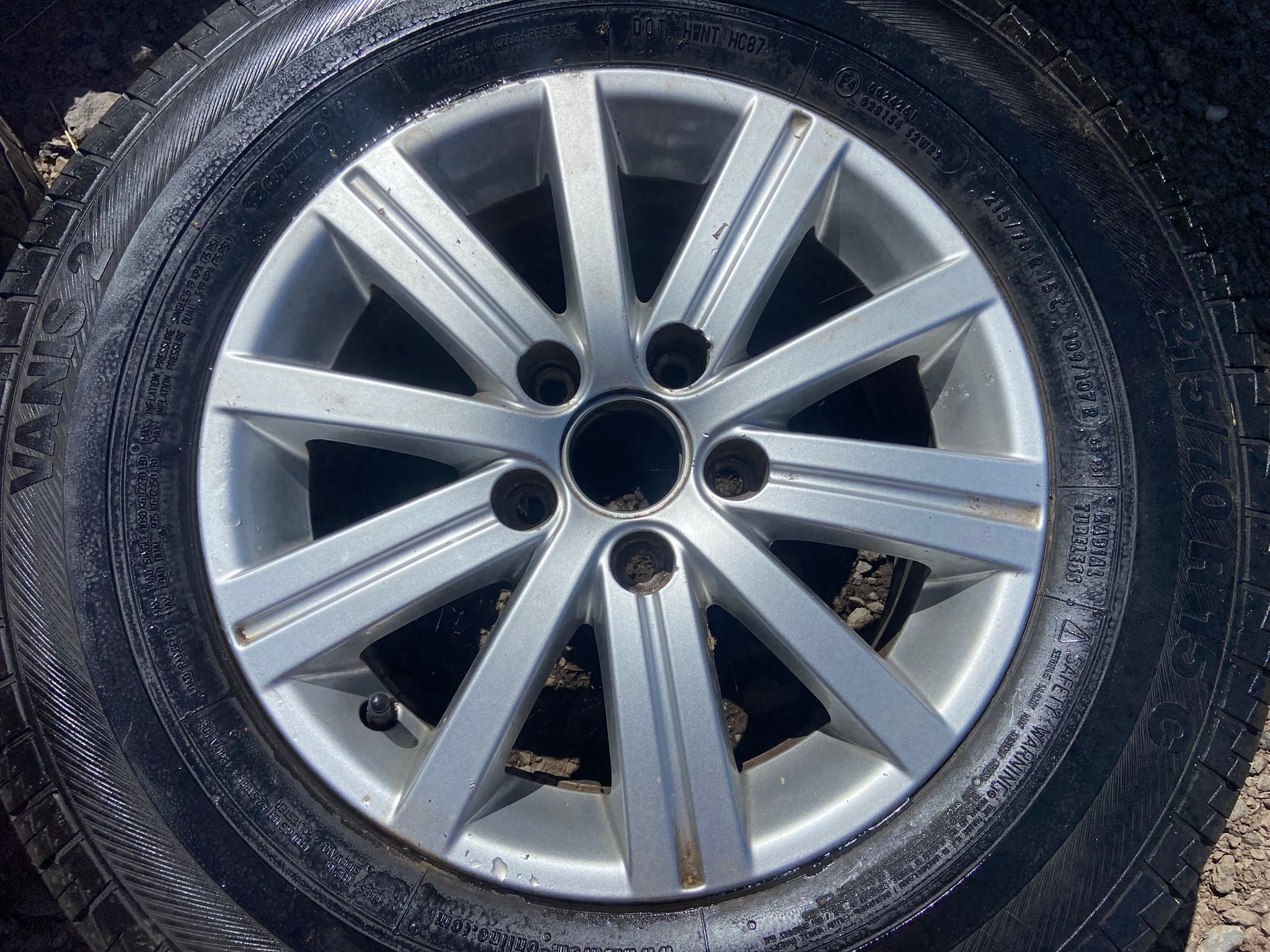 ALU 15" origo VW Golf VI 6,5Jx15H2 5X112
