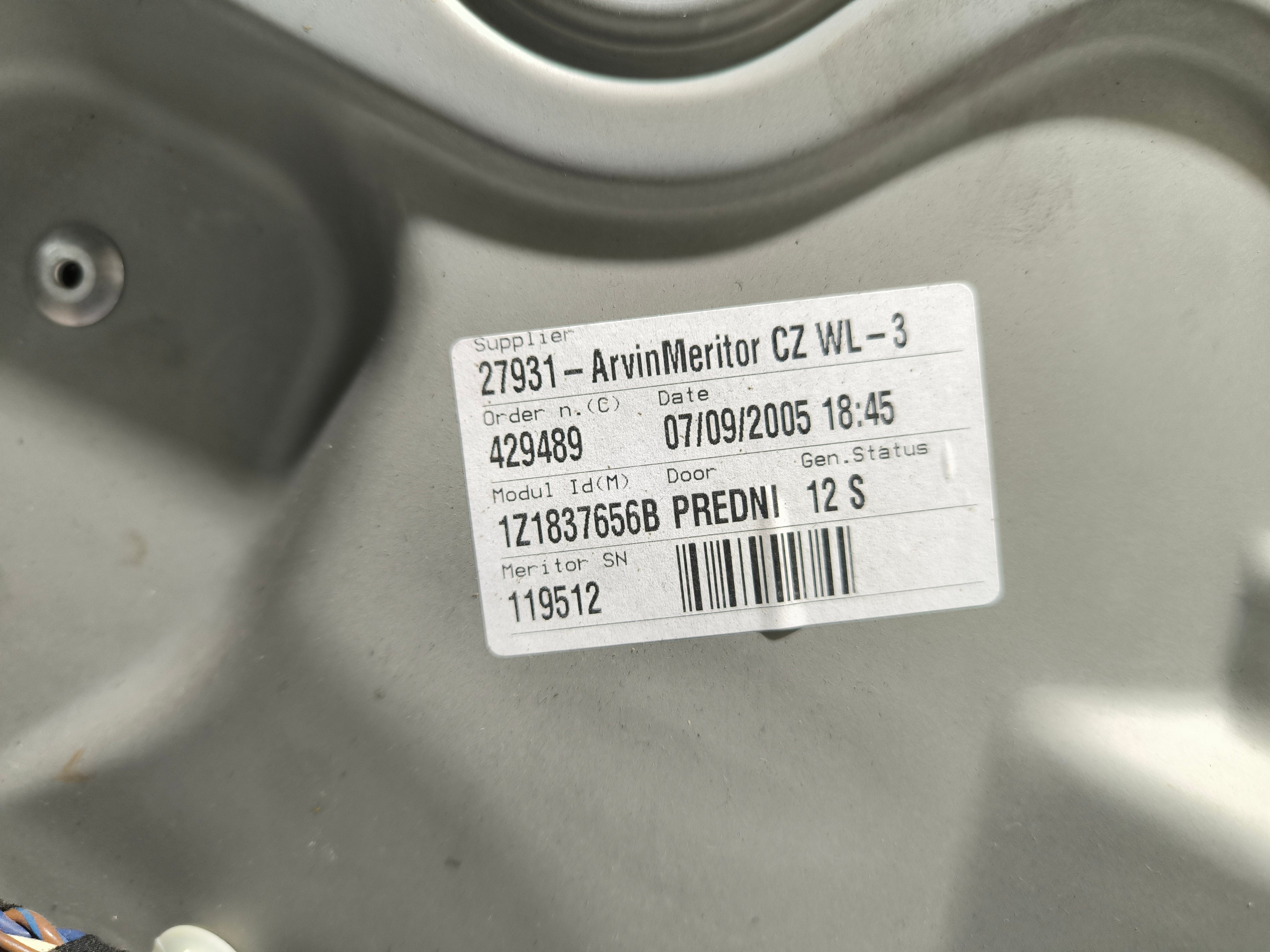Pravá přední stahovačka Škoda Octavia 2 1Z1837656B