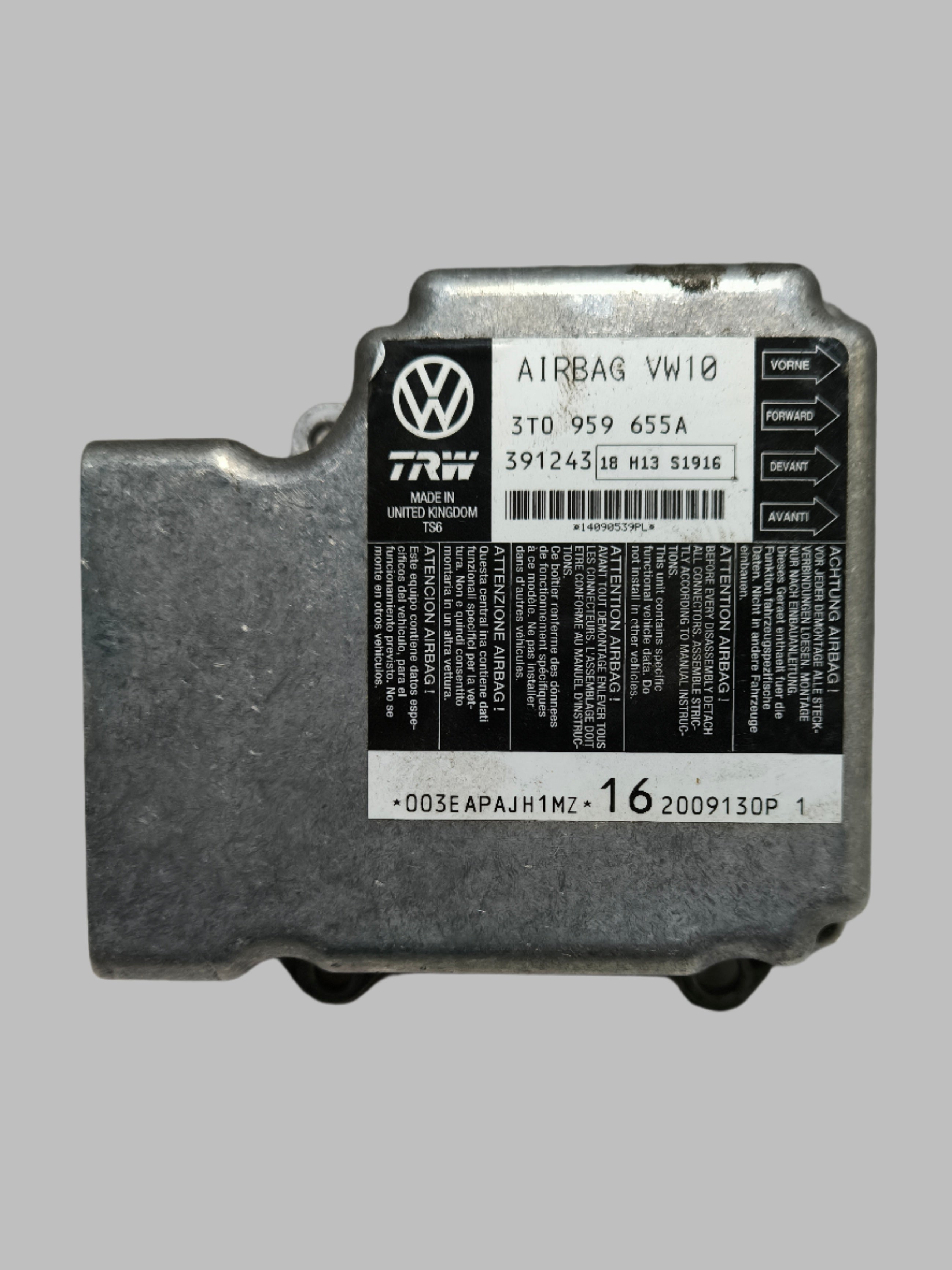 Řídící jednotka airbagu Škoda Superb 2 3T0959655A