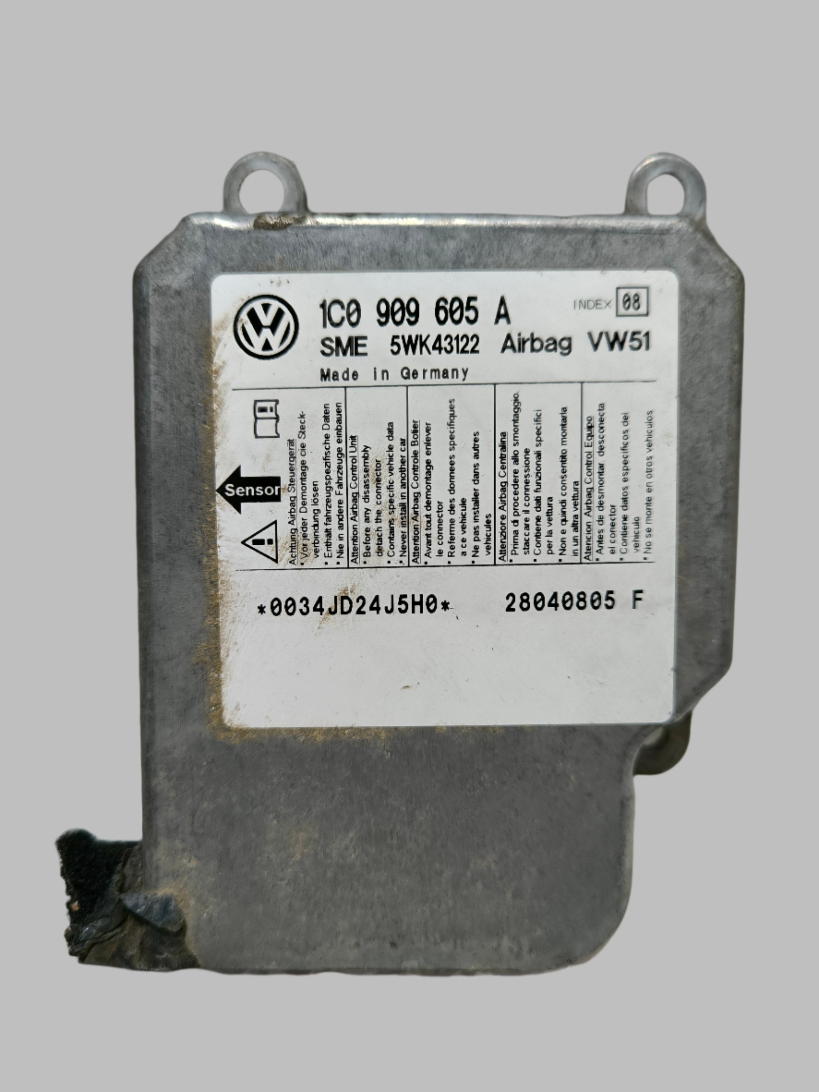 Řídící jednotka airbagu 1C0909605A