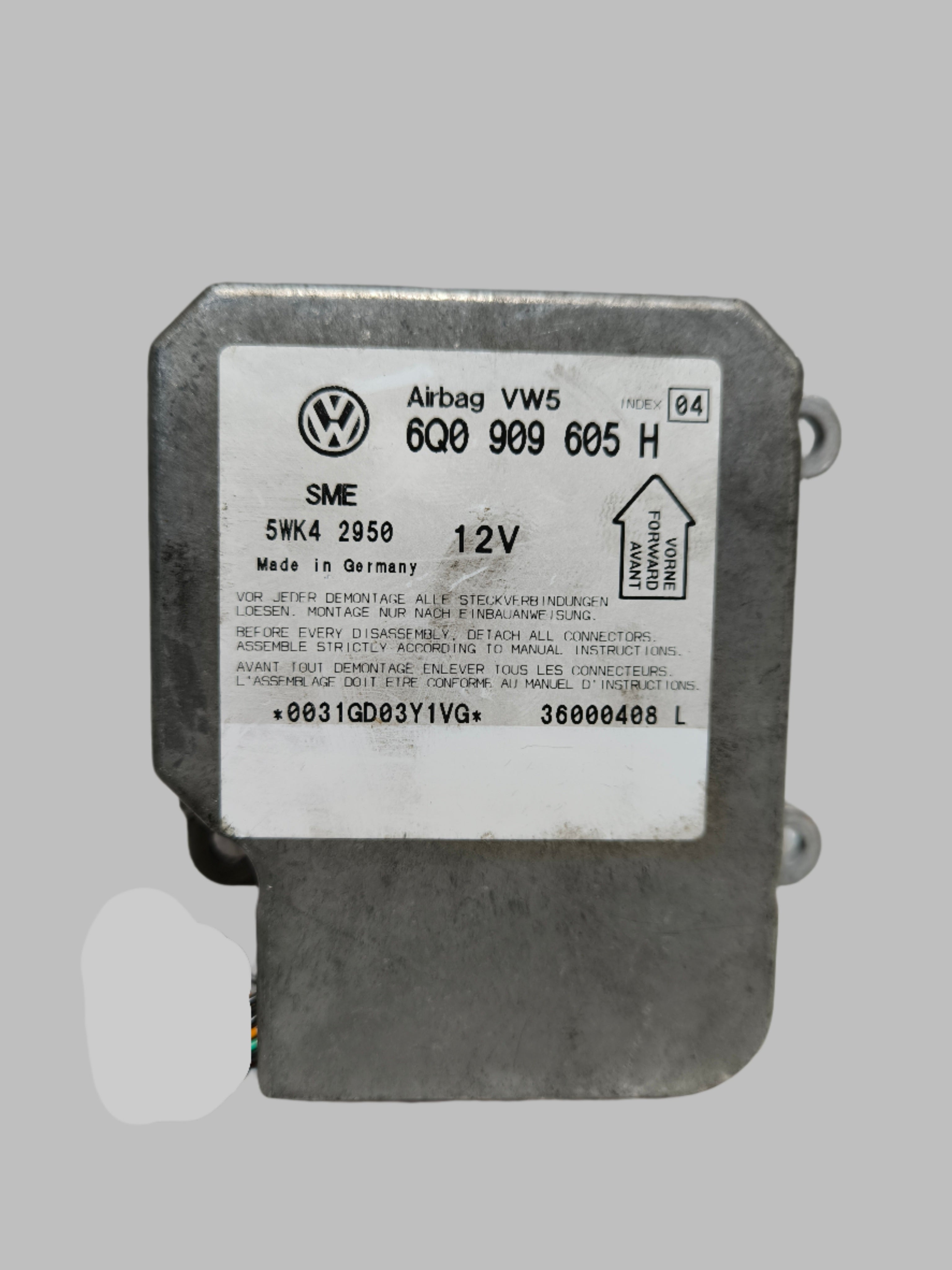 VW, Škoda, Seat - řídící jednotka airbagu 6Q0909605H