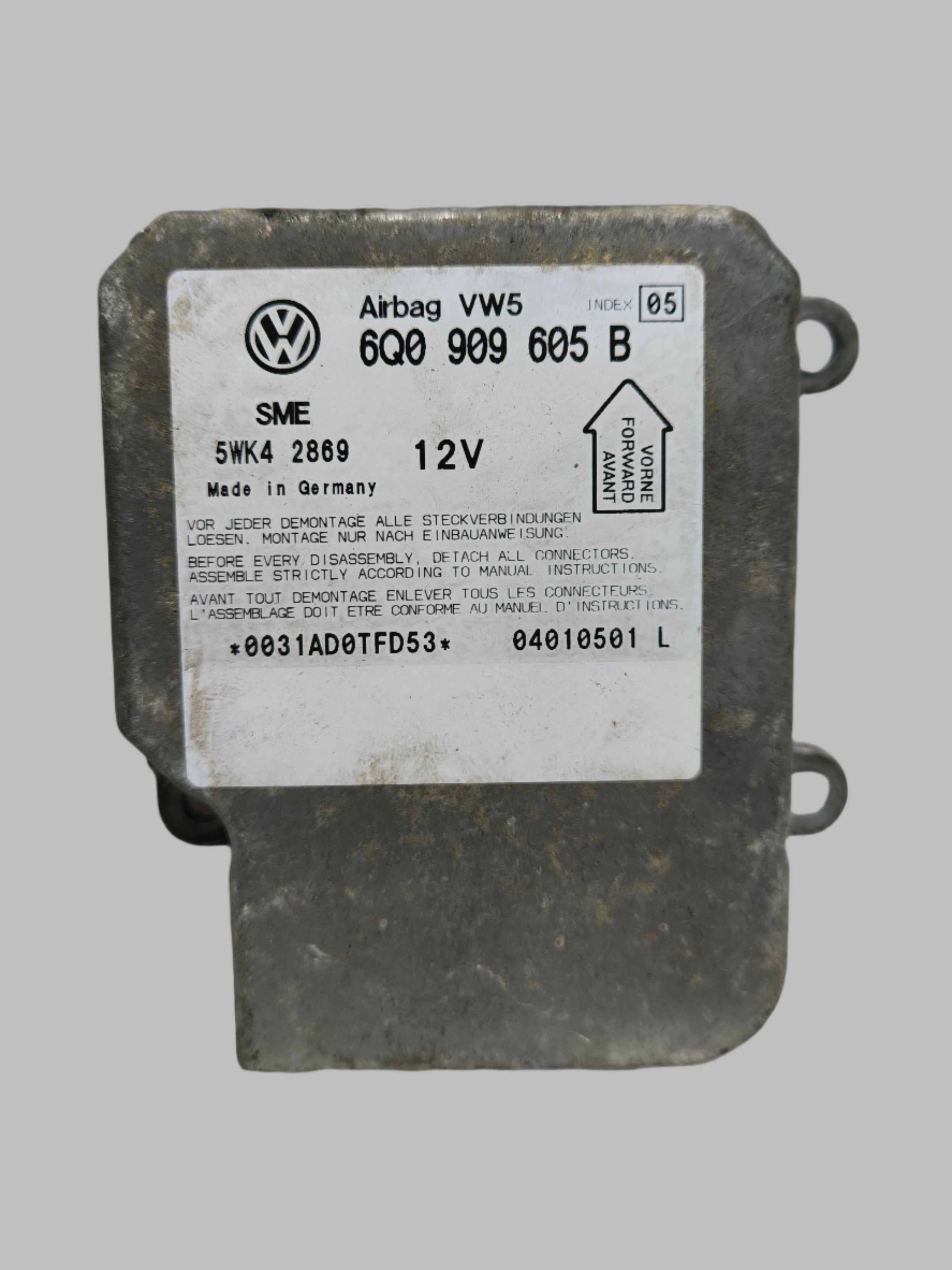 VW, Škoda, Seat - řídící jednotka airbagu 6Q0909605B