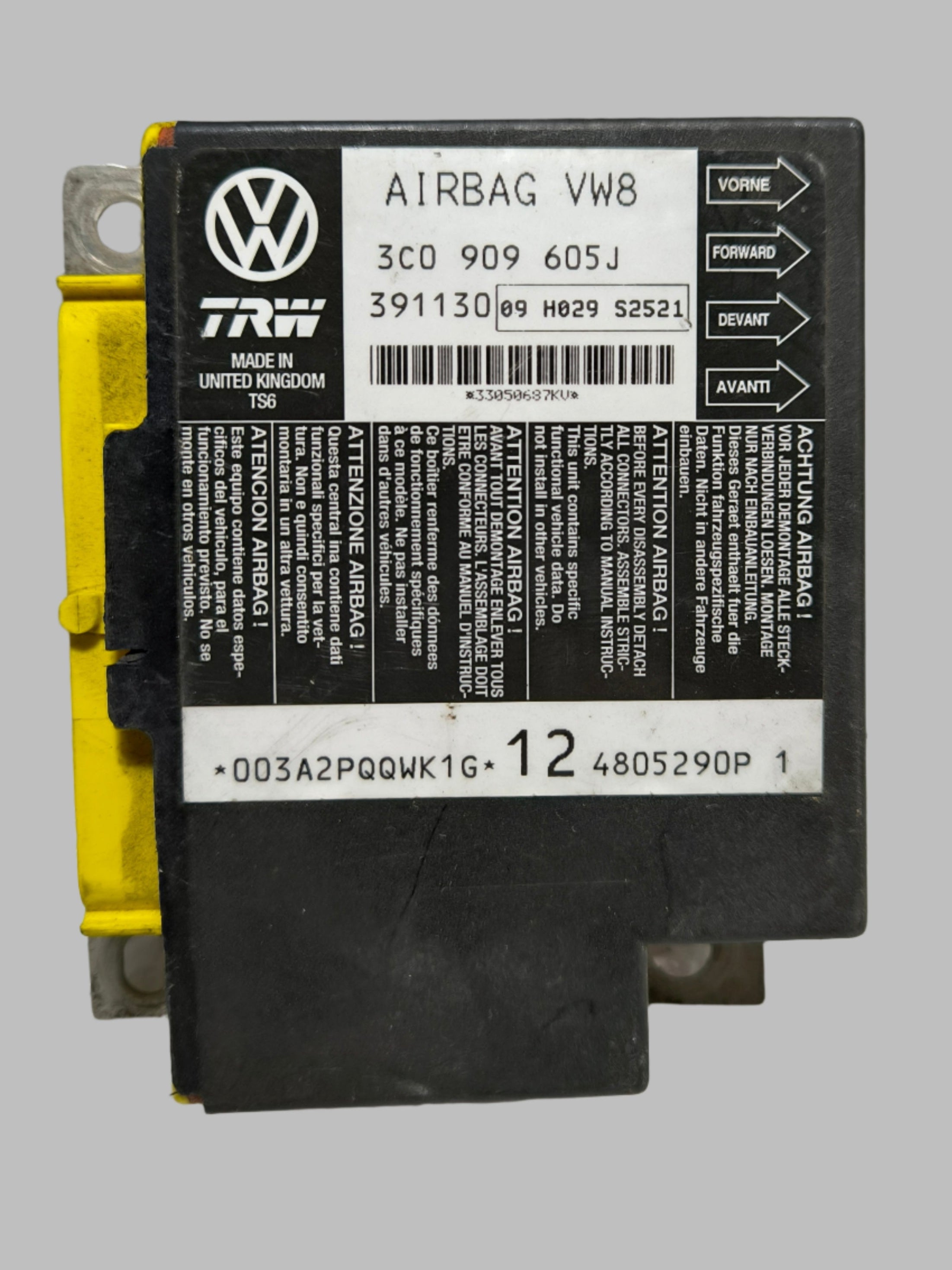Řídící jednotka airbagu VW Passat B6 3C0909605J