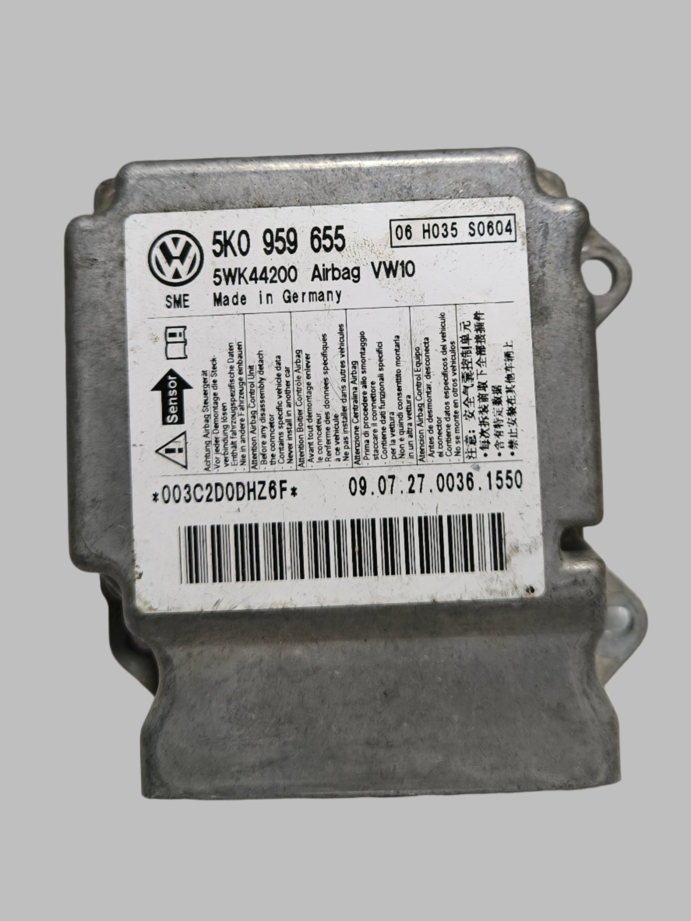 VW GOLF VI 6 jednotka airbagů 5K0959655