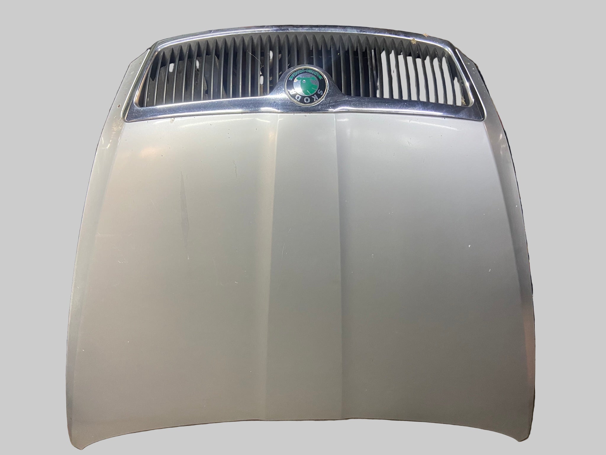 Přední kapota Škoda Octavia II 2 stříbrná 9102