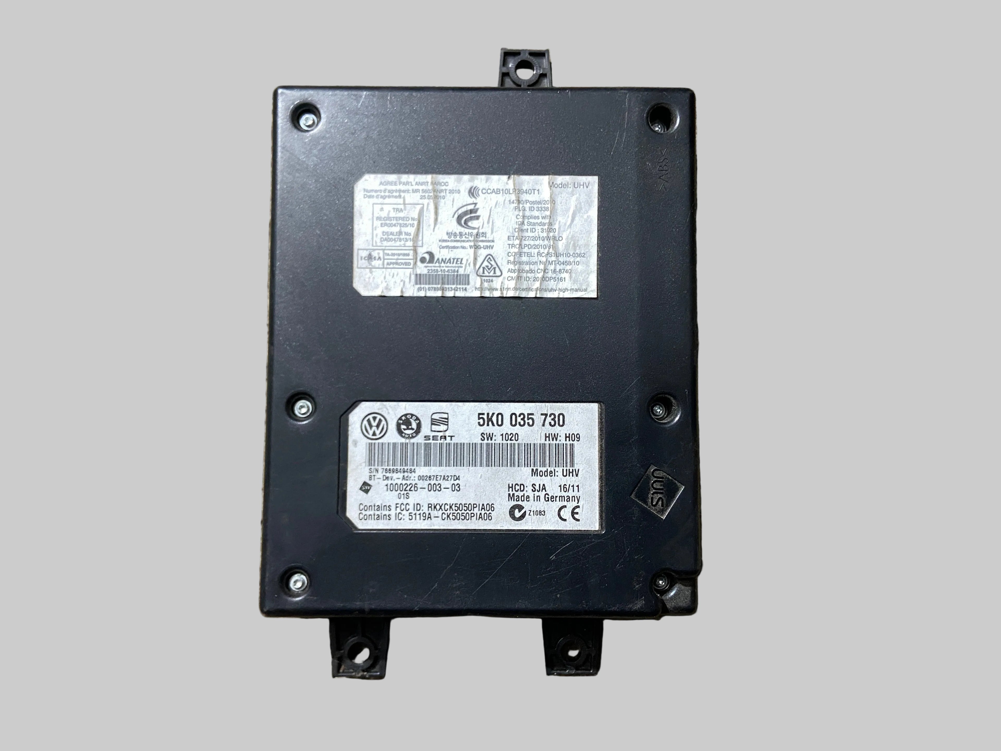 Bluetooth handsfree jednotka 5K0035730 Škoda Yeti Superb 2