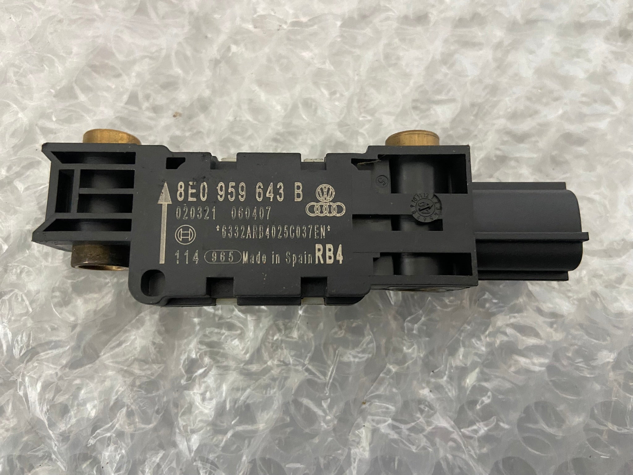 Čidlo boční snímač nárazu 8E0959643B Audi A4 B7