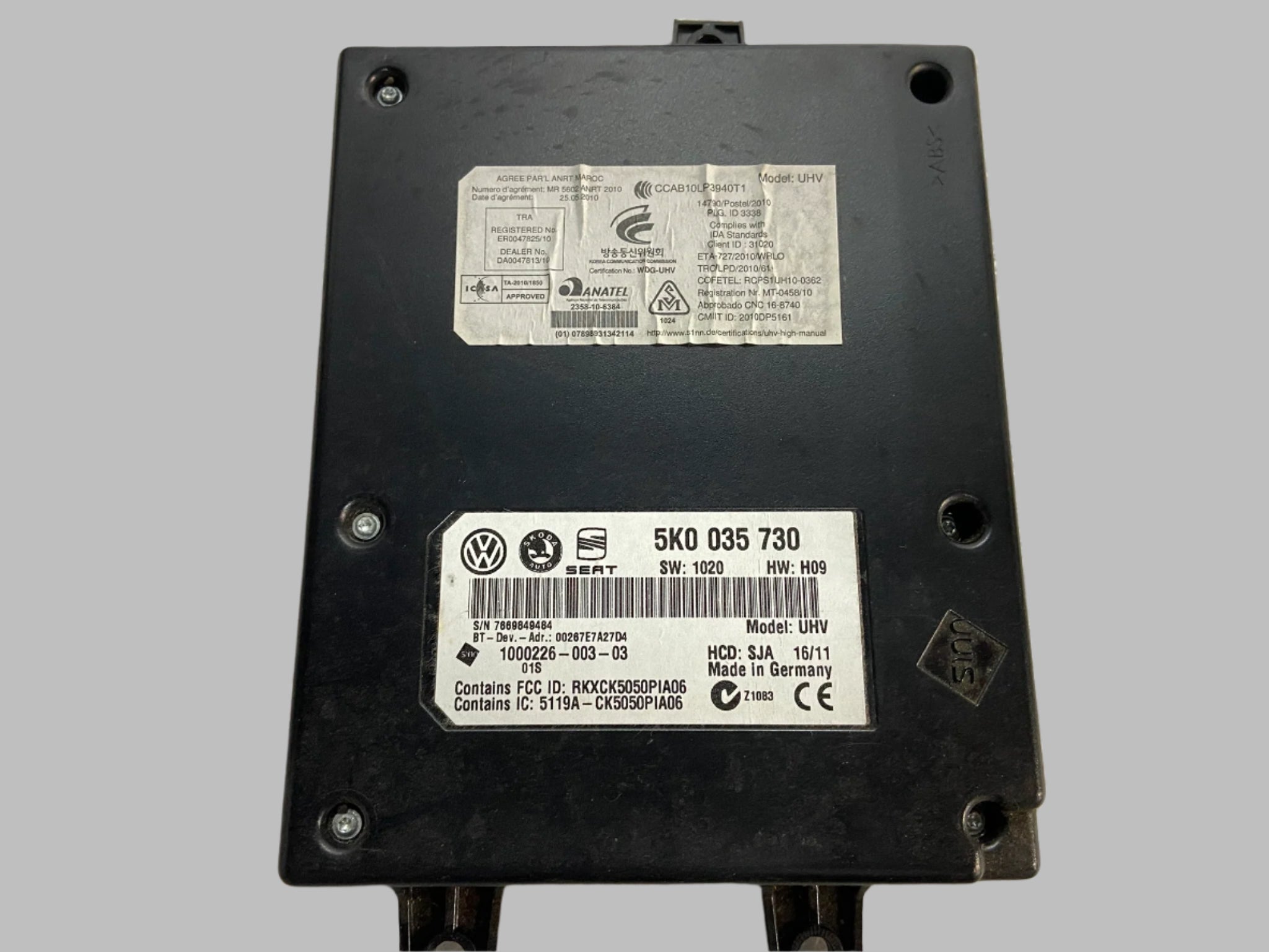 Bluetooth handsfree jednotka 5K0035730 Škoda Yeti Superb 2