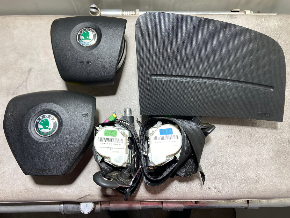 Airbagová sada Škoda Fabia 2 – airbagy + pásy