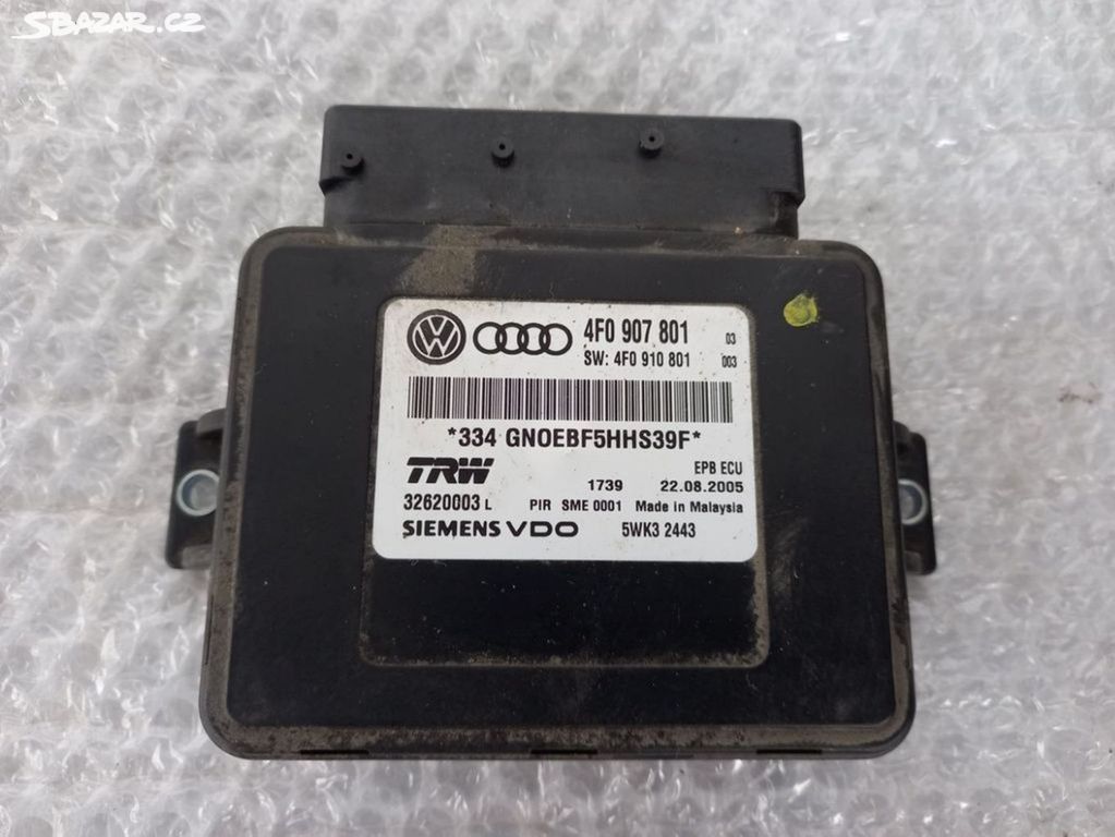 Řídící jednotka parkovací brzdy 4F0907801 Audi A6